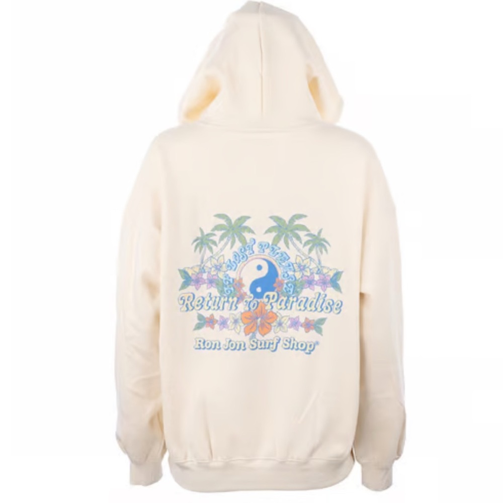 Ron Jon Surf Shop Cream Hoodie